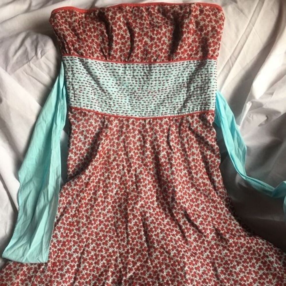 Free People Dress red and blue 6